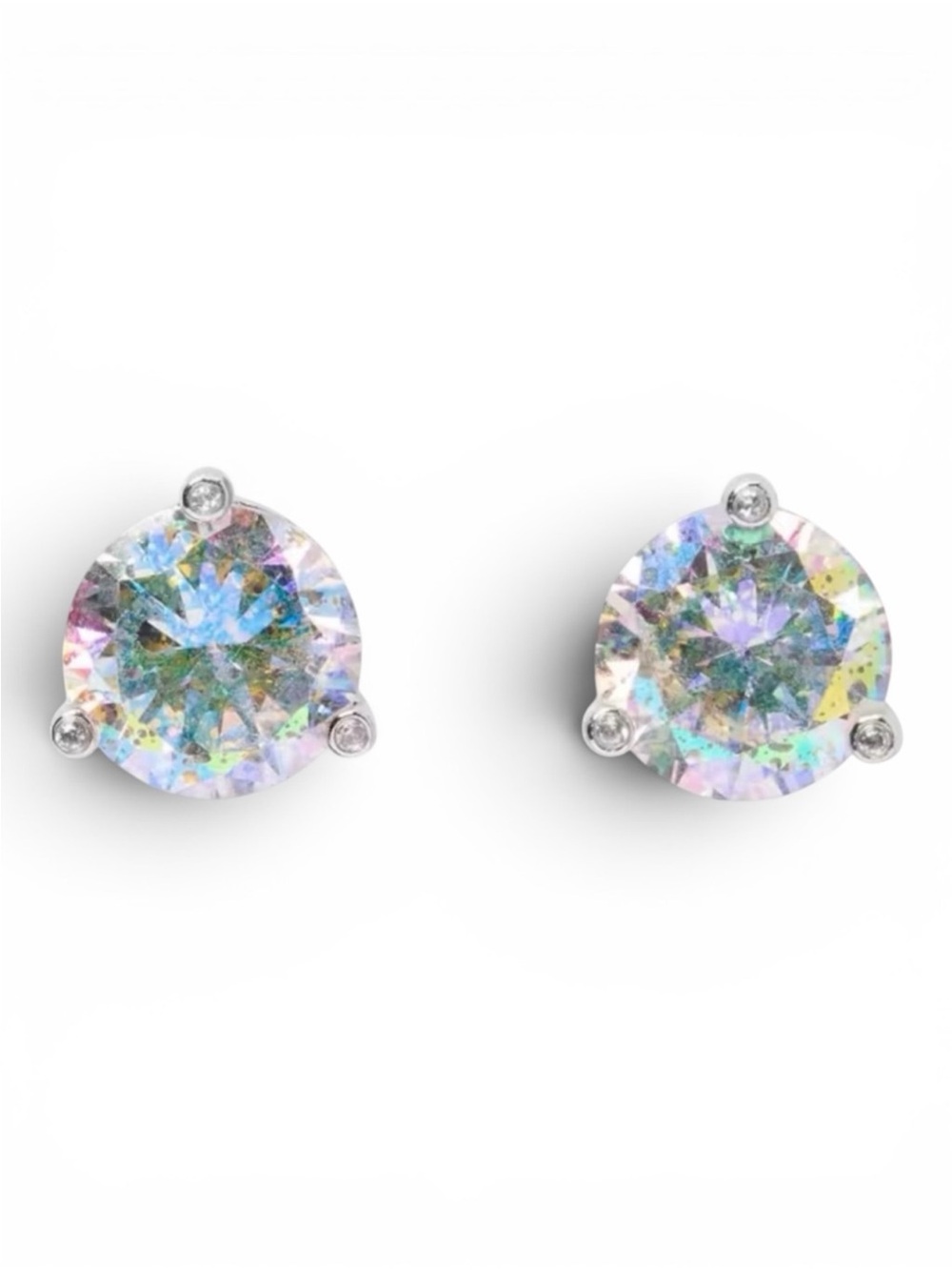 Kate Spade Rise & Shine Iridescent CZ Crystal Stud Earrings NWT